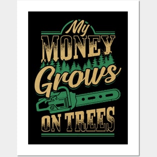 Funny Woodworker Lumberjack Design Posters and Art